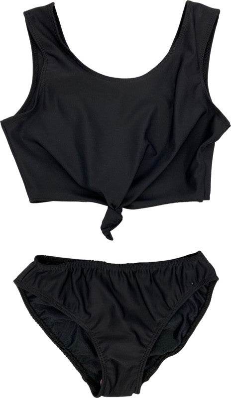 GIRL'S TWO PIECE TIE FRONT BATHING SUIT - Shop Style & More | Fresh Looks, Everyday Deals & Free Shipping