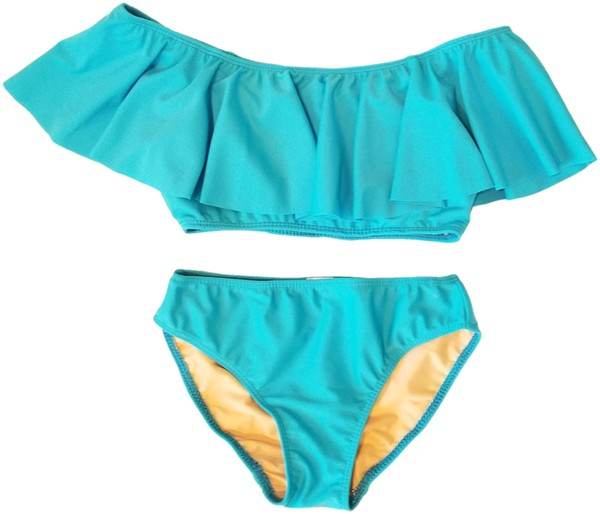 KIDS RUFFLE TWO PIECE BATHING SUIT - Shop Style & More | Fresh Looks, Everyday Deals & Free Shipping