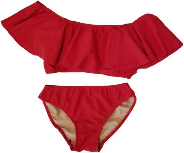 KIDS RUFFLE TWO PIECE BATHING SUIT - Shop Style & More | Fresh Looks, Everyday Deals & Free Shipping