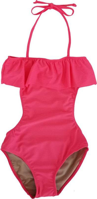 GIRLS ONE PIECE RUFFLE BATHING SUIT - Shop Style & More | Fresh Looks, Everyday Deals & Free Shipping