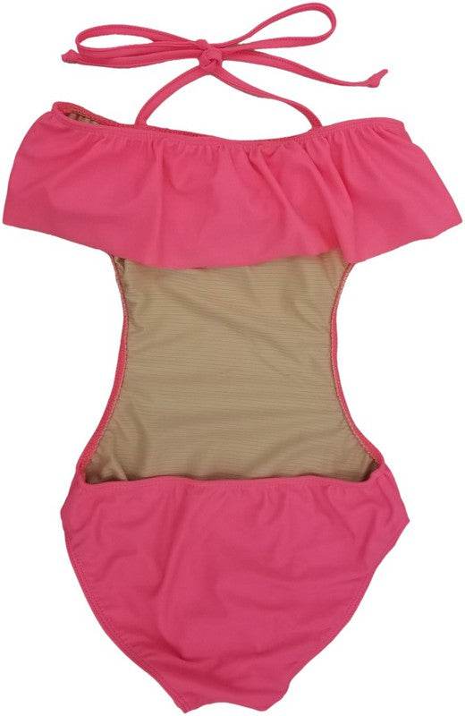 GIRLS ONE PIECE RUFFLE BATHING SUIT - Shop Style & More | Fresh Looks, Everyday Deals & Free Shipping