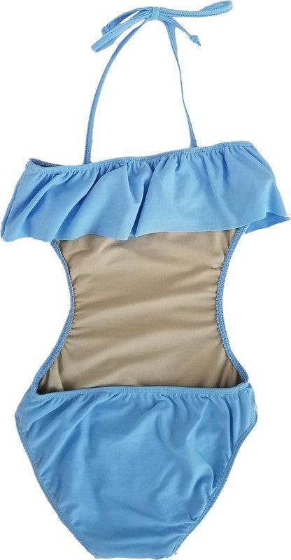 GIRLS ONE PIECE RUFFLE BATHING SUIT - Shop Style & More | Fresh Looks, Everyday Deals & Free Shipping