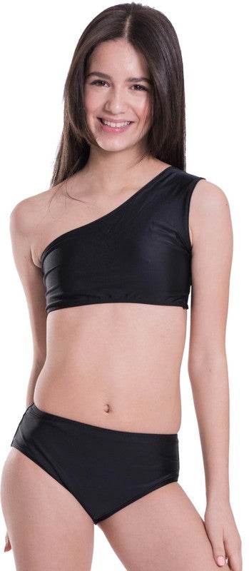 KIDS ONE SHOULDER HIGH WAISTED BIKINI - Shop Style & More | Fresh Looks, Everyday Deals & Free Shipping