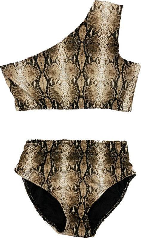 KIDS ONE SHOULDER HIGH WAISTED BIKINI - Shop Style & More | Fresh Looks, Everyday Deals & Free Shipping