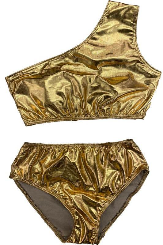 KIDS ONE SHOULDER HIGH WAISTED BIKINI - Shop Style & More | Fresh Looks, Everyday Deals & Free Shipping