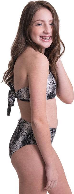KIDS ONE SHOULDER HIGH WAISTED BIKINI - Shop Style & More | Fresh Looks, Everyday Deals & Free Shipping