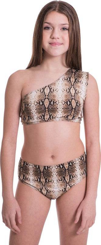 KIDS ONE SHOULDER HIGH WAISTED BIKINI - Shop Style & More | Fresh Looks, Everyday Deals & Free Shipping