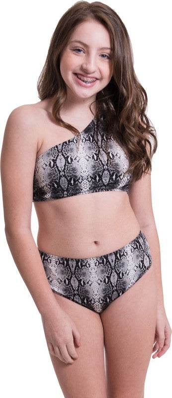 KIDS ONE SHOULDER HIGH WAISTED BIKINI - Shop Style & More | Fresh Looks, Everyday Deals & Free Shipping