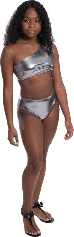 KIDS ONE SHOULDER HIGH WAISTED BIKINI - Shop Style & More | Fresh Looks, Everyday Deals & Free Shipping