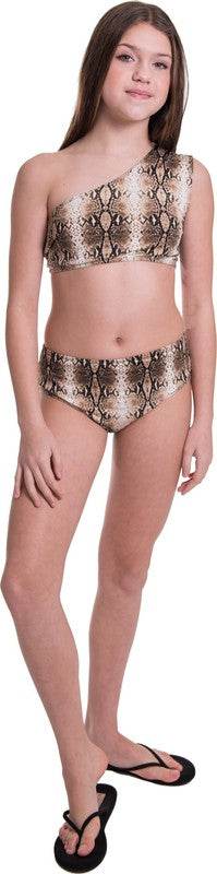 KIDS ONE SHOULDER HIGH WAISTED BIKINI - Shop Style & More | Fresh Looks, Everyday Deals & Free Shipping