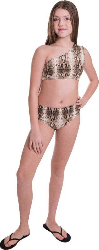 KIDS ONE SHOULDER HIGH WAISTED BIKINI - Shop Style & More | Fresh Looks, Everyday Deals & Free Shipping