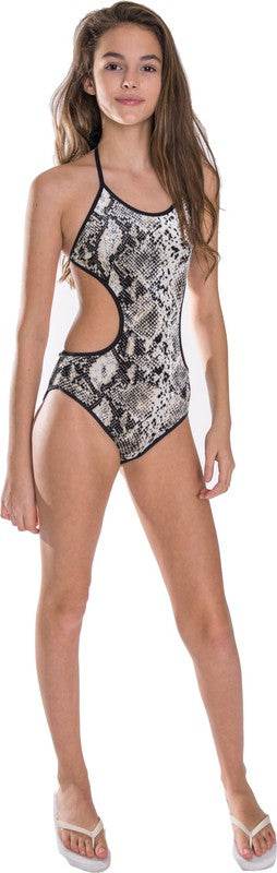 GIRL'S ONE PIECE SNAKESKIN BATHING SUIT - Shop Style & More | Fresh Looks, Everyday Deals & Free Shipping