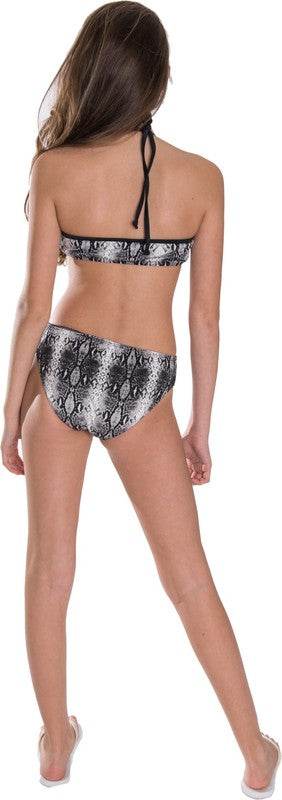 GIRL'S SNAKESKIN LADDER TWO PIECE BATHING SUIT - Shop Style & More | Fresh Looks, Everyday Deals & Free Shipping