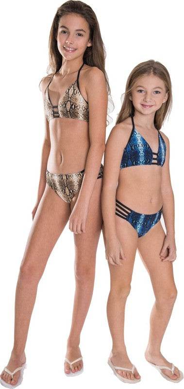 GIRL'S BROWN SNAKESKIN LADDER TWO PIECE - Shop Style & More | Fresh Looks, Everyday Deals & Free Shipping
