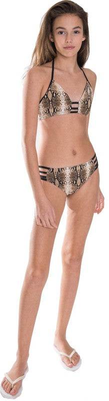 GIRL'S BROWN SNAKESKIN LADDER TWO PIECE - Shop Style & More | Fresh Looks, Everyday Deals & Free Shipping