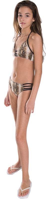 GIRL'S BROWN SNAKESKIN LADDER TWO PIECE - Shop Style & More | Fresh Looks, Everyday Deals & Free Shipping