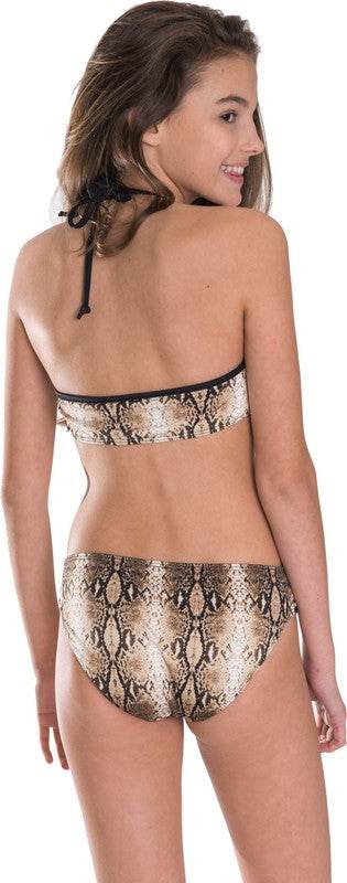 GIRL'S BROWN SNAKESKIN LADDER TWO PIECE - Shop Style & More | Fresh Looks, Everyday Deals & Free Shipping