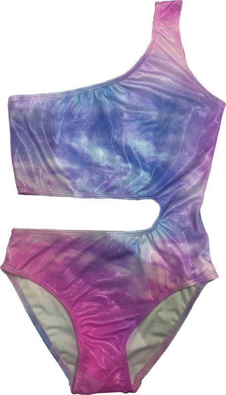 GIRL'S ONE SHOULDER CUTOUT BATHING SUIT - Shop Style & More | Fresh Looks, Everyday Deals & Free Shipping