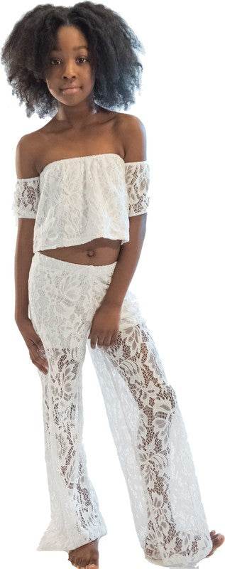 KIDS LACE PALAZZO PANTS - Shop Style & More | Fresh Looks, Everyday Deals & Free Shipping