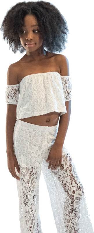 KIDS LACE PALAZZO PANTS - Shop Style & More | Fresh Looks, Everyday Deals & Free Shipping