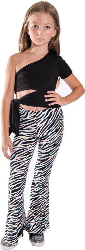 KIDS ZEBRA PRINT BELL BOTTOM PANTS - Shop Style & More | Fresh Looks, Everyday Deals & Free Shipping
