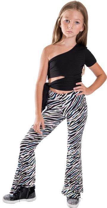 KIDS ZEBRA PRINT BELL BOTTOM PANTS - Shop Style & More | Fresh Looks, Everyday Deals & Free Shipping