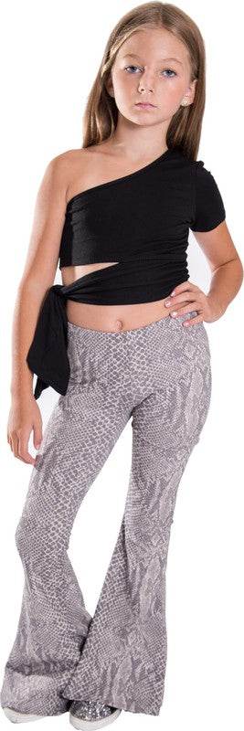KIDS SNAKE PRINT BELL BOTTOM PANTS - Shop Style & More | Fresh Looks, Everyday Deals & Free Shipping