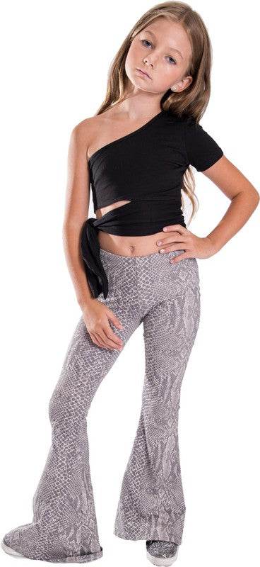 KIDS SNAKE PRINT BELL BOTTOM PANTS - Shop Style & More | Fresh Looks, Everyday Deals & Free Shipping