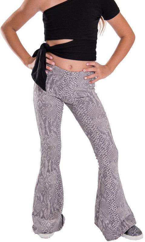 KIDS SNAKE PRINT BELL BOTTOM PANTS - Shop Style & More | Fresh Looks, Everyday Deals & Free Shipping