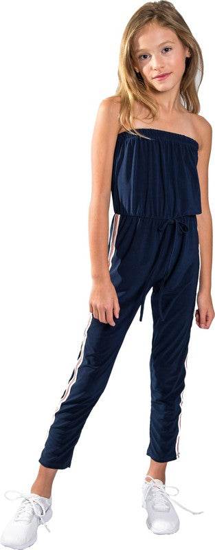 KIDS NAVY STRIPE SIDE JUMPSUIT - Shop Style & More | Fresh Looks, Everyday Deals & Free Shipping