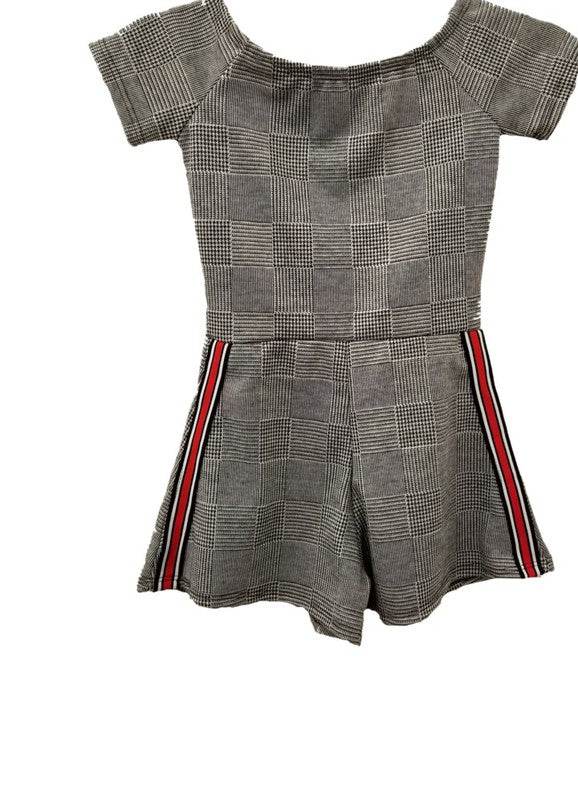 KIDS PLAID STRIPE SIDE ROMPER - Shop Style & More | Fresh Looks, Everyday Deals & Free Shipping