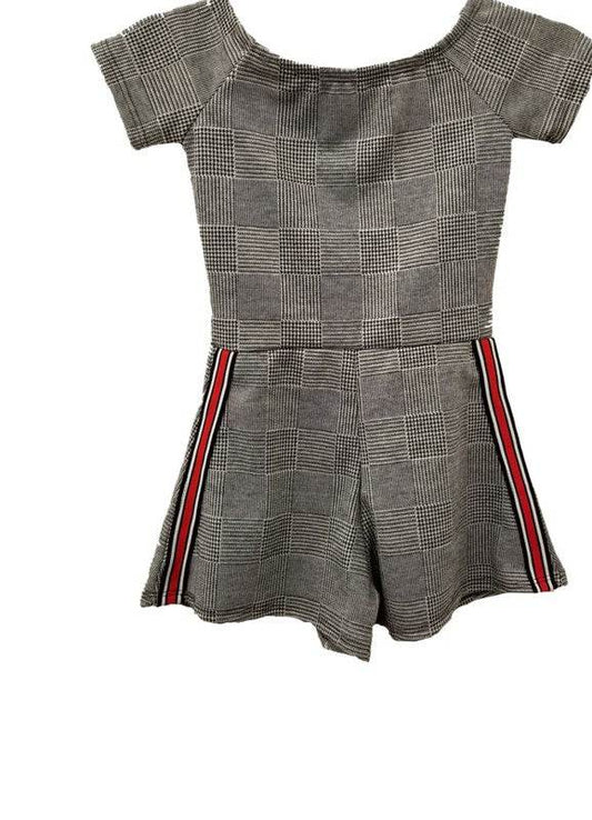 KIDS PLAID STRIPE SIDE ROMPER - Shop Style & More | Fresh Looks, Everyday Deals & Free Shipping