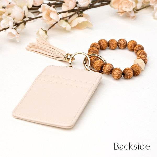 Leopard Beaded Key Ring Wallet Bracelet - Shop Style & More | Fresh Looks, Everyday Deals & Free Shipping