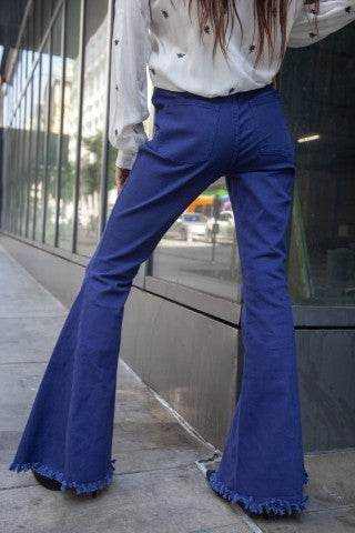 Blue High Rise Flare Jeans - Shop Style & More | Fresh Looks, Everyday Deals & Free Shipping