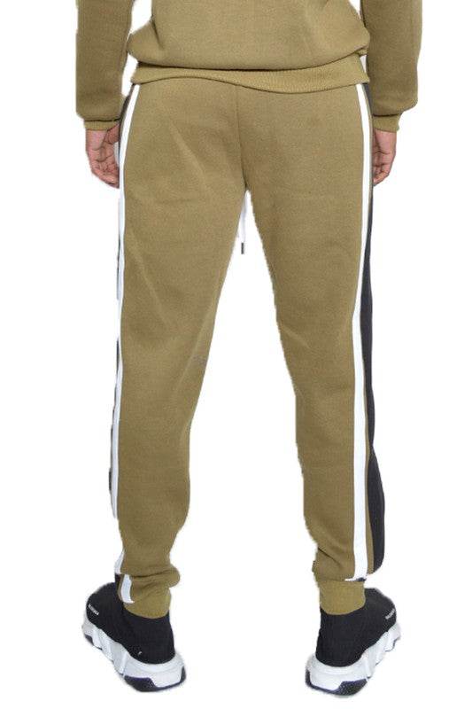 3 STRIPE COLOR BLOCK SWEAT PANTS - Shop Style & More | Fresh Looks, Everyday Deals & Free Shipping