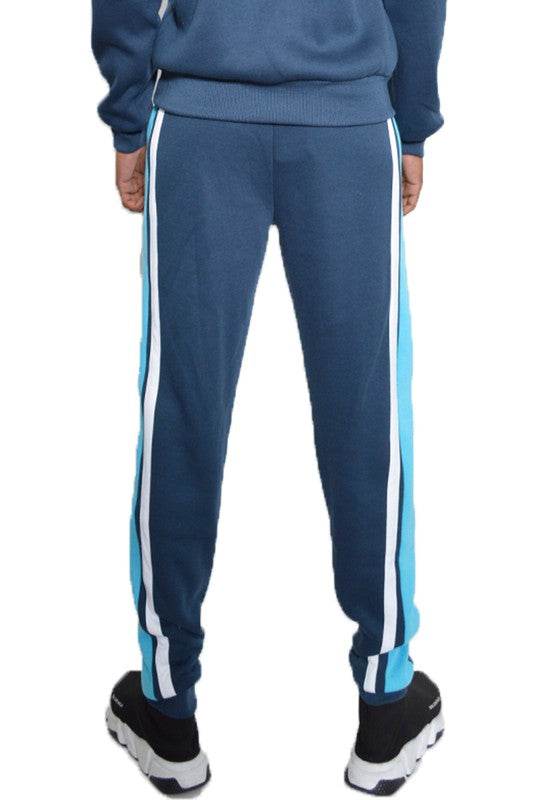 3 STRIPE COLOR BLOCK SWEAT PANTS - Shop Style & More | Fresh Looks, Everyday Deals & Free Shipping