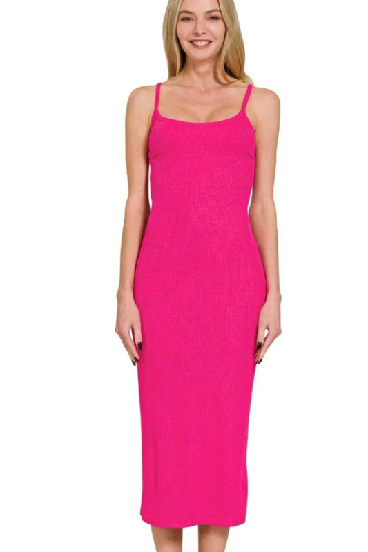 Zenana Ribbed Bodycon Midi Dress - Shop Style & More | Fresh Looks, Everyday Deals & Free Shipping