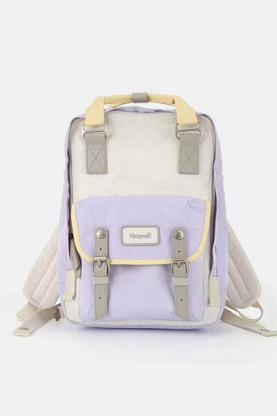 Himawari Contrast Water and Scratch-Resistant Nylon Backpack Bag - Shop Style & More | Fresh Looks, Everyday Deals & Free Shipping