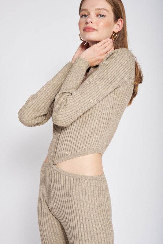 LONG SLEEVE BUTTON UP JUMPSUIT WITH SIDE CUT OUTS - Shop Style & More | Fresh Looks, Everyday Deals & Free Shipping