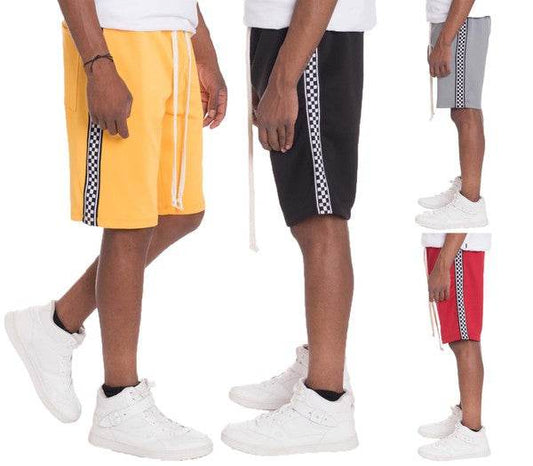 Weiv Mens Checkered Stripe Track Shorts - Shop Style & More | Fresh Looks, Everyday Deals & Free Shipping
