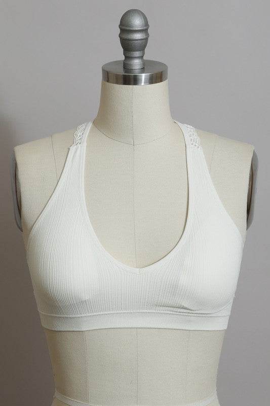 Seamless Front Lace Racerback Bralette - Shop Style & More | Fresh Looks, Everyday Deals & Free Shipping