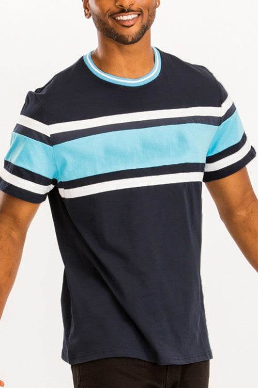 COTTON THREE STRIPE TSHIRT - Shop Style & More | Fresh Looks, Everyday Deals & Free Shipping