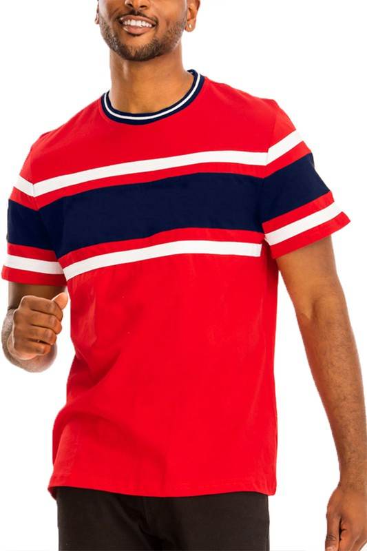 COTTON THREE STRIPE TSHIRT - Shop Style & More | Fresh Looks, Everyday Deals & Free Shipping