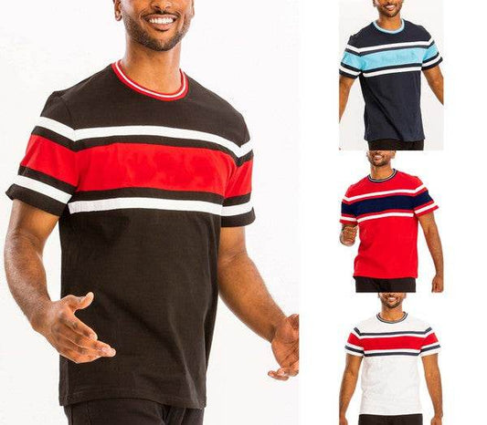 COTTON THREE STRIPE TSHIRT - Shop Style & More | Fresh Looks, Everyday Deals & Free Shipping