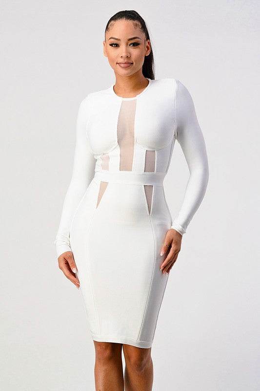 LONGSLEEVE BANDAGE DRESS - Shop Style & More | Fresh Looks, Everyday Deals & Free Shipping