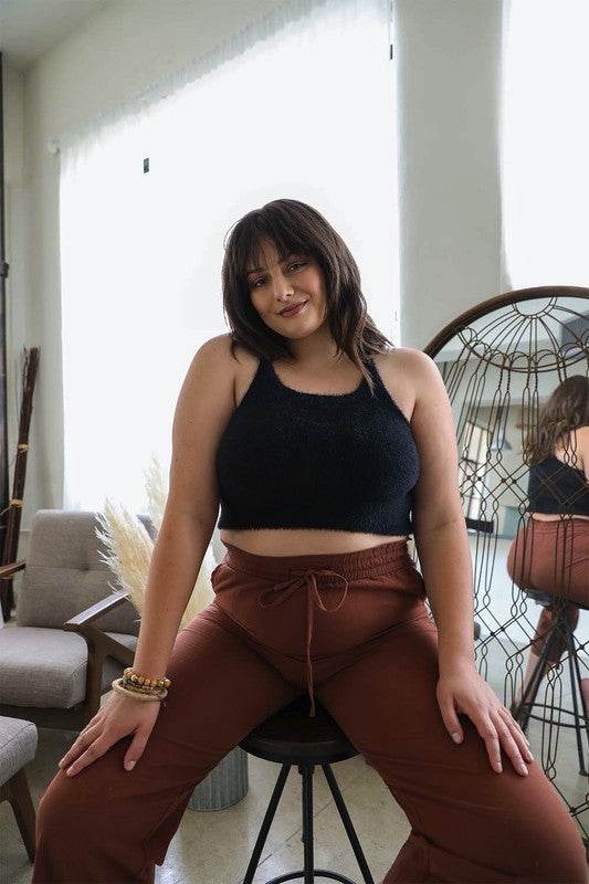 Plus Size Racerback Cozy Lounge Brami - Shop Style & More | Fresh Looks, Everyday Deals & Free Shipping