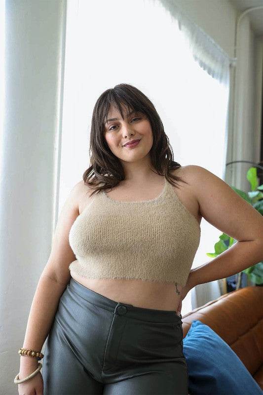 Plus Size Racerback Cozy Lounge Brami - Shop Style & More | Fresh Looks, Everyday Deals & Free Shipping