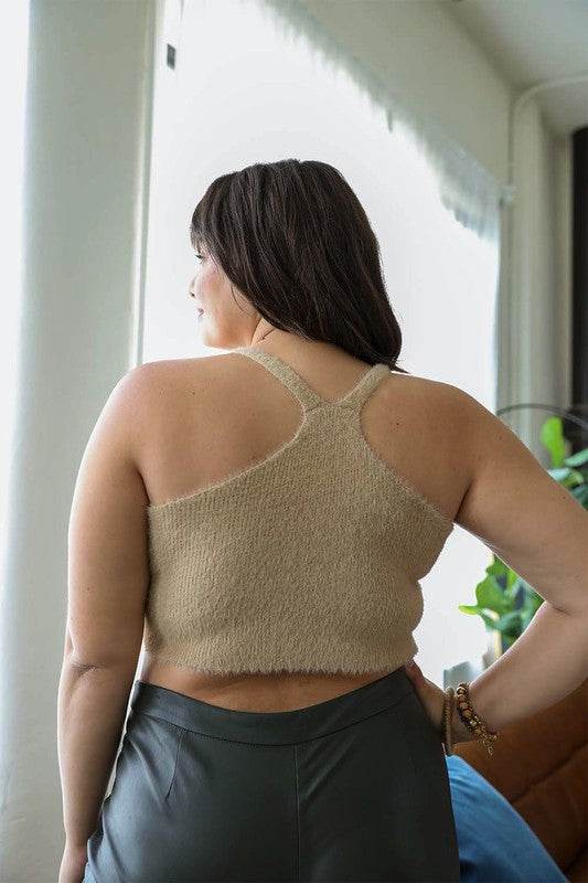 Plus Size Racerback Cozy Lounge Brami - Shop Style & More | Fresh Looks, Everyday Deals & Free Shipping