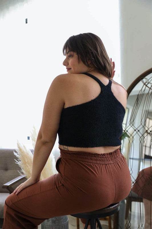 Plus Size Racerback Cozy Lounge Brami - Shop Style & More | Fresh Looks, Everyday Deals & Free Shipping