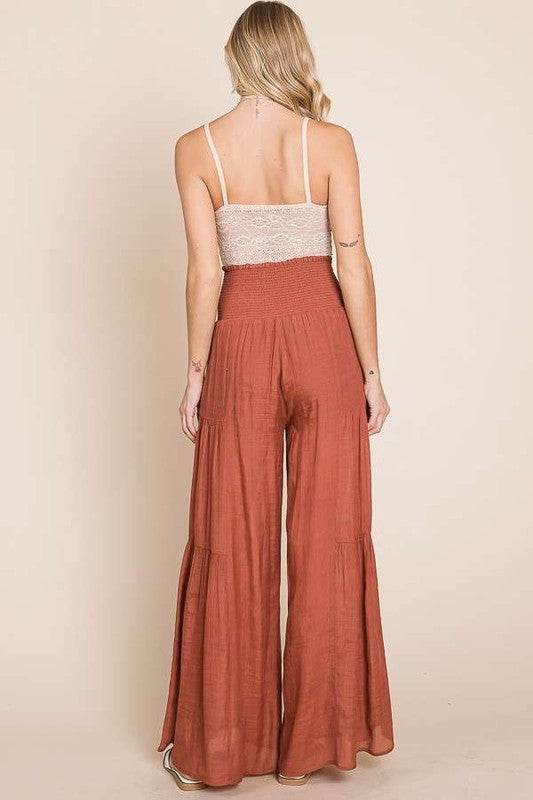 Tie front ruched waist back pants - Shop Style & More | Fresh Looks, Everyday Deals & Free Shipping